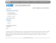 Tablet Screenshot of collisioncareers.com